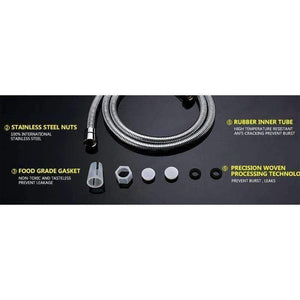 Planet Gates DCAN Plumbing Hoses Stainless Steel Shower Hose 1.5m Plumbing Hose Bath Products Bathroom Accessories SUS304 Shower Tubing/Hoses