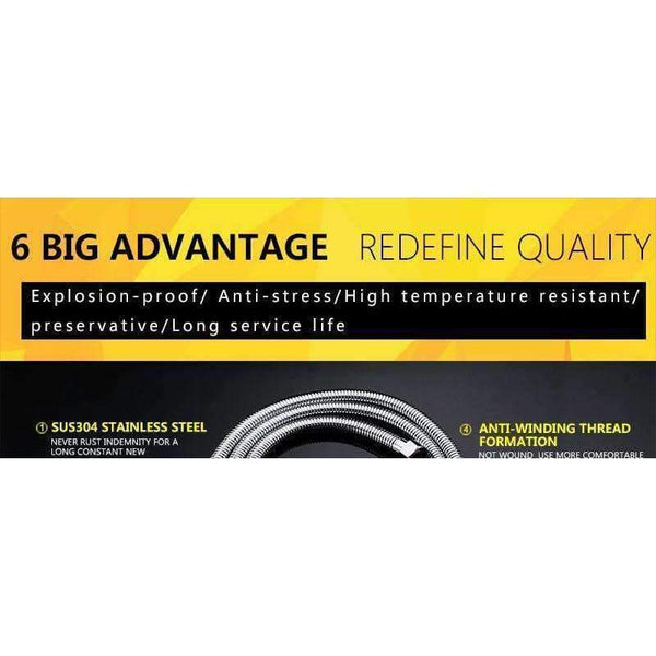 Planet Gates DCAN Plumbing Hoses Stainless Steel Shower Hose 1.5m Plumbing Hose Bath Products Bathroom Accessories SUS304 Shower Tubing/Hoses