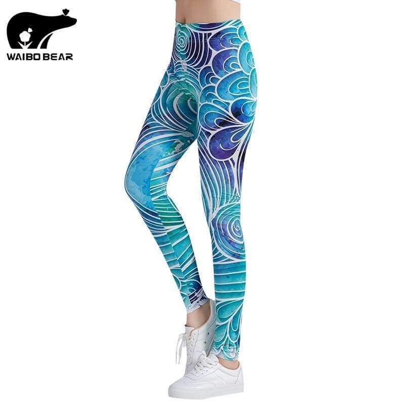 Planet Gates DDK163 / One Size Legging Slim Women Pants Female Leggings Funny Printed Pencil Pants Fitness Sexy Leggings Workout  WAIBO BEAR