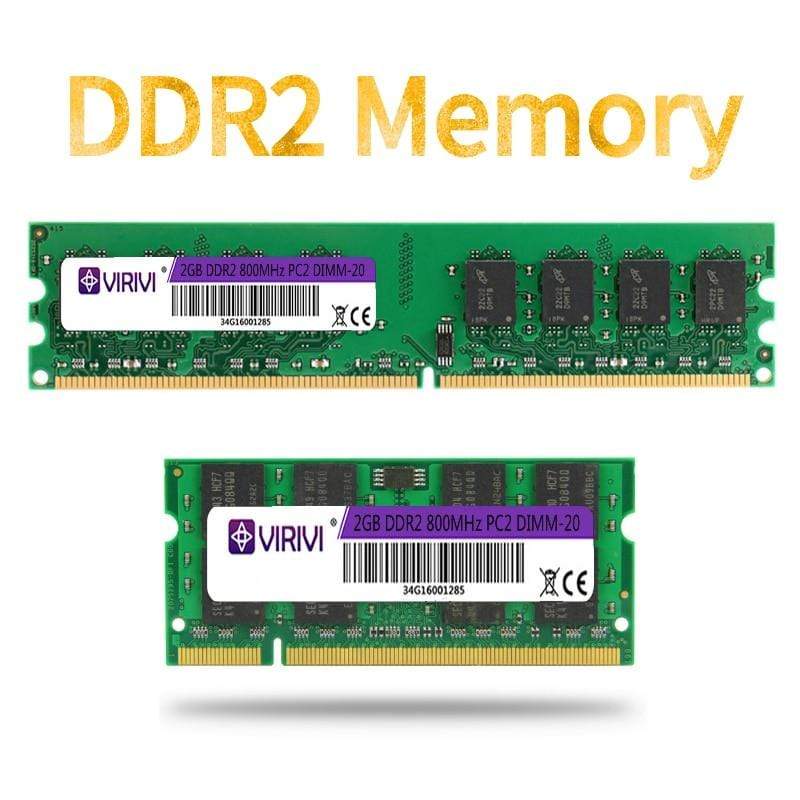 Planet Gates DDR2 1G 2GB 667/800MHz PC2-6400S Desktop Laptop PC RAMs 240-Pin 1.8V DIMM For Intel and AMD Compatible Computer Memory Warranty