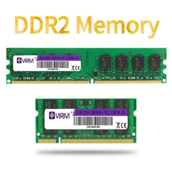 Planet Gates DDR2 2GB 667/800MHz PC2-6400S Desktop Laptop PC RAMs 240-Pin 1.8V DIMM For Intel and AMD Compatible Computer Memory Warranty
