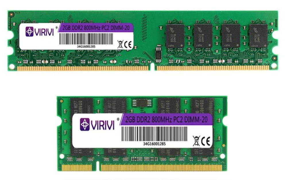Planet Gates DDR2 2GB 667/800MHz PC2-6400S Desktop Laptop PC RAMs 240-Pin 1.8V DIMM For Intel and AMD Compatible Computer Memory Warranty