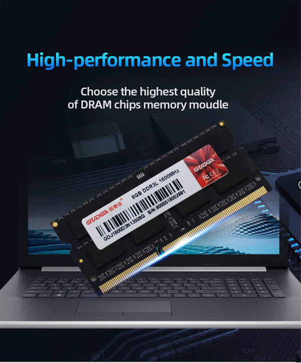 Planet Gates DDR3 4GB 8GB 1600MHz Sodimm memoria ram 1.35V Notebook RAM 204Pin Laptop Memory ram Sodimm DDR 3 RAMs Computer accessories
