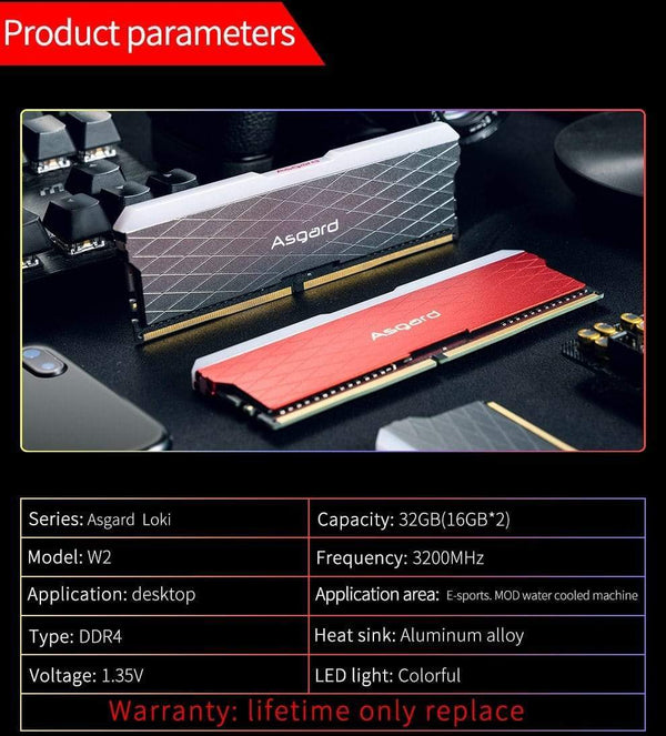 Planet Gates DDR4 ram rgb ram PC w2 series ram 16GB 32GB 3200MHz RGB  DIMM Desktop Memory XMP   16gb 32gb ram  high performance