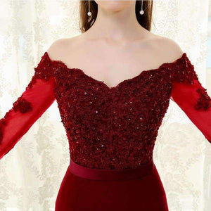 Planet Gates De Festa Longo Mermaid Lace Top Bodice Slim Line Long Bridesmaid Dresses Fast Shipping Charming Wedding Party Gowns New