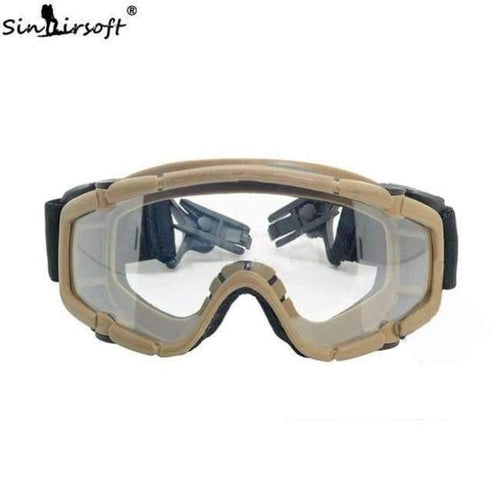 Planet Gates DE Military Tactical FMA Goggles Shock Resistance Windproof Eyes Sports Hunting Shooting Glasses For Airsoft Helmet USMC