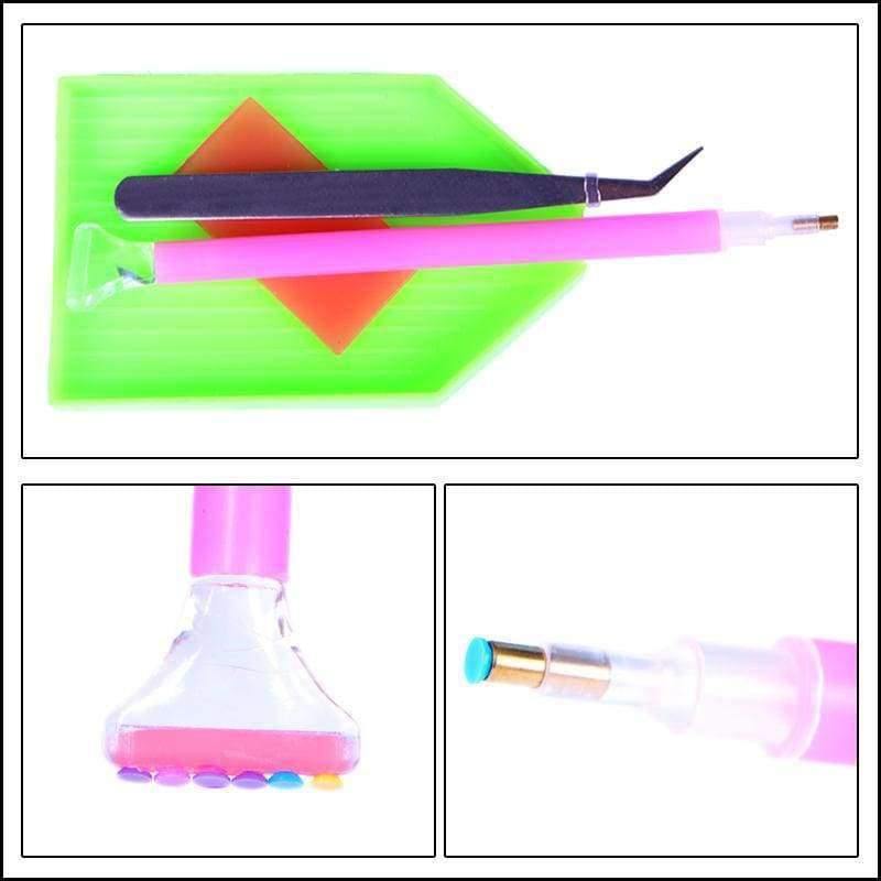 Planet Gates DEAEXL138642 / Square Drill 20x25cm Crystal Home Decor DIY Diamond Painting Cross Stitch "Color Dog" Pattern Diamond Embroidery Crafts Arts