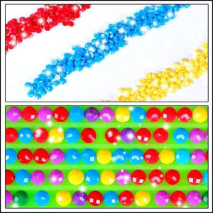 Planet Gates DEAEXL138642 / Square Drill 20x25cm Crystal Home Decor DIY Diamond Painting Cross Stitch "Color Dog" Pattern Diamond Embroidery Crafts Arts