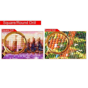 Planet Gates DEAEXL138642 / Square Drill 20x25cm Crystal Home Decor DIY Diamond Painting Cross Stitch "Color Dog" Pattern Diamond Embroidery Crafts Arts