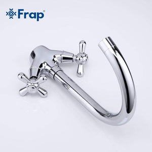 Planet Gates Deck Mounted Brass Torneira Cozinha Kitchen Faucets Hot and Cold Water Chrome Basin Sink Taps Mixers Dual Handle F4025