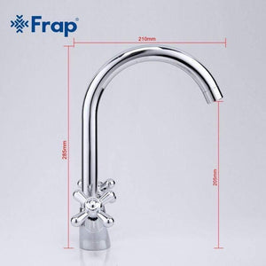 Planet Gates Deck Mounted Brass Torneira Cozinha Kitchen Faucets Hot and Cold Water Chrome Basin Sink Taps Mixers Dual Handle F4025