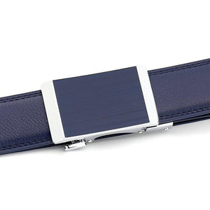 Planet Gates Deep Blue / 110cm Automatic Buckle Men Belts Fashion Business Belt Famous Brand Luxury Belts for Men Leather Waistband