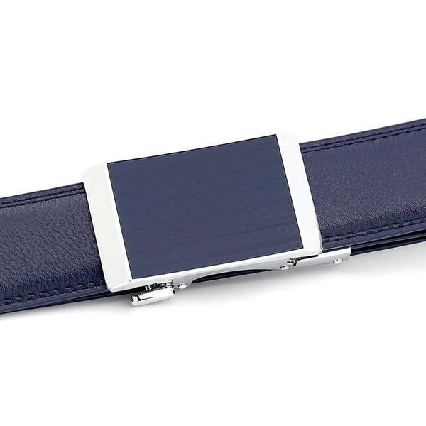 Planet Gates Deep Blue / 110cm Automatic Buckle Men Belts Fashion Business Belt Famous Brand Luxury Belts for Men Leather Waistband