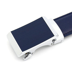 Planet Gates Deep Blue / 110cm Automatic Buckle Men Belts Fashion Business Belt Famous Brand Luxury Belts for Men Leather Waistband