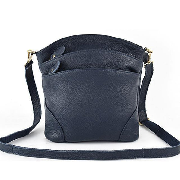 Planet Gates Deep blue bag / 22x21x9.5cm Leather Bag Handbags Women Famous Cowhide Crossbody Bags for Women Messenger Bags Ladies Shoulder tote