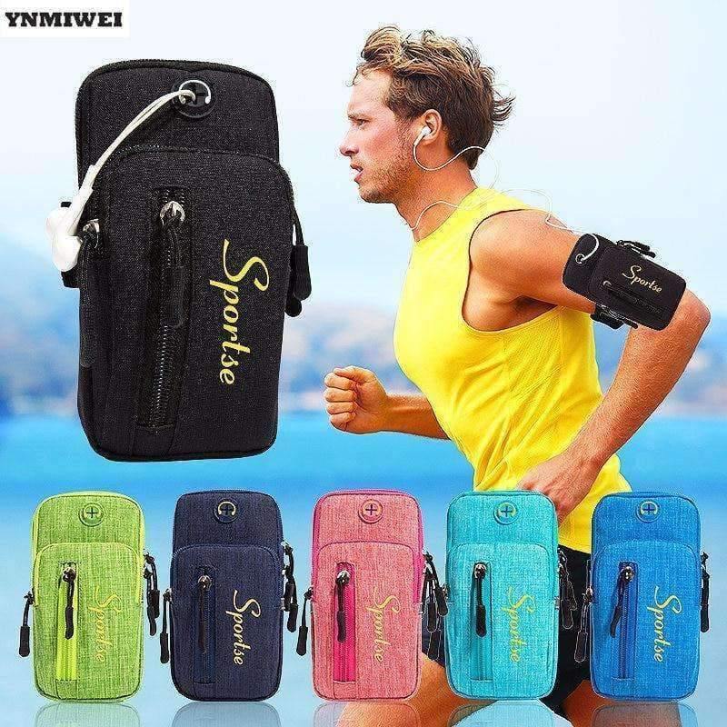 Planet Gates Deep Blue big Armband For iPhone X 8 7 Plus Arm Phone Holder Case For Xiaomi Huawei Hand Sports Phone Pouch Universal For 5.0-6.2 Inch