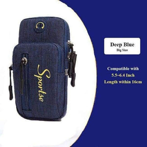 Planet Gates Deep Blue big Armband For iPhone X 8 7 Plus Arm Phone Holder Case For Xiaomi Huawei Hand Sports Phone Pouch Universal For 5.0-6.2 Inch