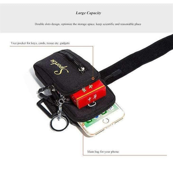 Planet Gates Deep Blue big Armband For iPhone X 8 7 Plus Arm Phone Holder Case For Xiaomi Huawei Hand Sports Phone Pouch Universal For 5.0-6.2 Inch