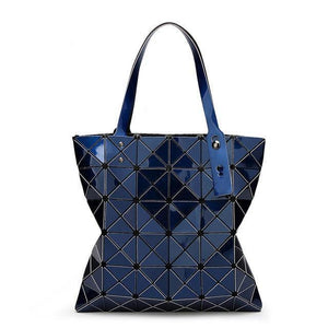 Planet Gates Deep Blue Handbag Female Folded Ladies Geometric Plaid Bag Fashion Casual Tote Women Handbag Mochila Shoulder Bag