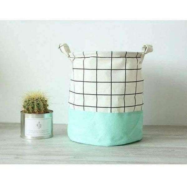 Planet Gates Deep Blue Lovely Desk Storage Box Holder Foldable Storage Bag Organizer Toys Storage Basket Home Office Housekeeping Organization