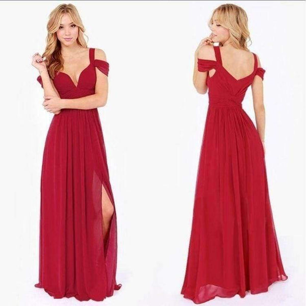 Planet Gates deep blue / M Women Elegant Party Dress Strapless Sleeveless Dress Deep V-Neck Dresses Chiffon Bohemia Dress