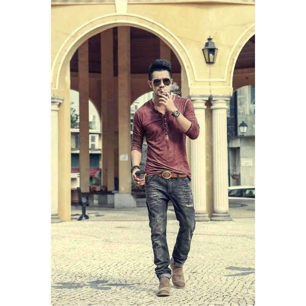 Марка дизайнер мъже памук винтидж хенри фланелки случайни дълъг ръкав високо качество мъже стар цвят жилетка риза 2018 гореща продажба \ t