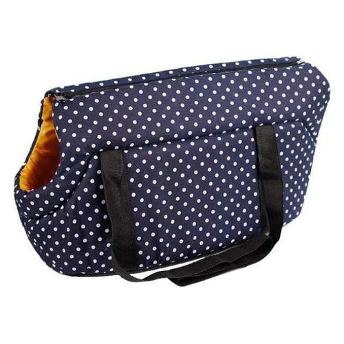 Planet Gates Deep Blue / S Dot Print Pet Dog Carrier Sling Winter Warm Cat Carrier Outdoor Travel Small Dog Shoulder Bag For Chihuahua S/L