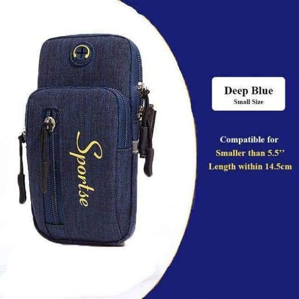 Planet Gates Deep Blue small Armband For iPhone X 8 7 Plus Arm Phone Holder Case For Xiaomi Huawei Hand Sports Phone Pouch Universal For 5.0-6.2 Inch