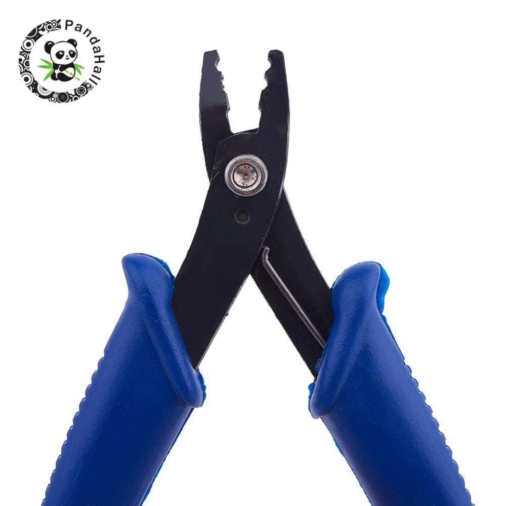 Planet Gates Deep Blue Steel Jewelry Making Tools Wire Cutter Pliers Crimping Jewelry Pliers, 130x65x10.5mm