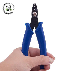 Planet Gates Deep Blue Steel Jewelry Making Tools Wire Cutter Pliers Crimping Jewelry Pliers, 130x65x10.5mm