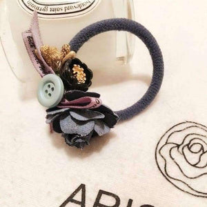 Planet Gates Deep Blue Women Lady Fashion Elastic Hair Ring Flower Hair Rubber bands Rope Cloth Headbands Ties Hair Accessories for Women & Girls