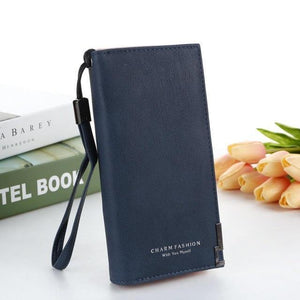 Planet Gates Deep Blue Women Wallet Fashion Ladies' Frosted Wallet Female Long Korean Zipper Purse Female Student Wallet coin Purse Card Holder