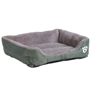 Planet Gates Deep Green / S S-3XL 9 Colors Paw Pet Sofa Dog Beds Waterproof Bottom Soft Fleece Warm Cat Bed House Petshop Dropshipping cama perro