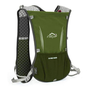 Planet Gates Deep Green Trail Running Backpack Men Women Ultralight Racing Marathon Hiking Bag Fitness Mobile Phone Holder Sport Accessories