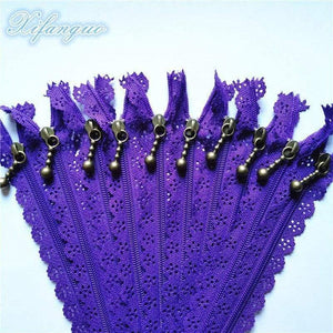 Planet Gates Deep Purple / 5pcs / 25cm 5/10pcs 25cm 10 Inch DIY 3# Nylon Coil Flower Zipper For DIY Sewing Tailor Handicraft Bed Bag (20 Colors) #