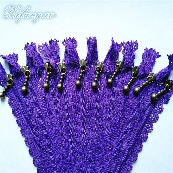 Planet Gates Deep Purple / 5pcs / 25cm 5/10pcs 25cm 10 Inch DIY 3# Nylon Coil Flower Zipper For DIY Sewing Tailor Handicraft Bed Bag (20 Colors) #