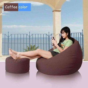 Planet Gates Deep Purple Bean Bag Chair Cover For Livingroom Bedroom Balcony Tatami Single Window Air Beanbag Home Furniture without Filling Beanbag Beds