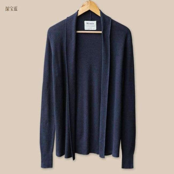 Planet Gates тъмно кралско синьо / M Мъжки плетени жилетки, тенденции за мъжки плетени изделия, тънък пуловер, тънък, ежедневен, дизайнерски дрехи, мъжки дрехи, 2016 пролет есен