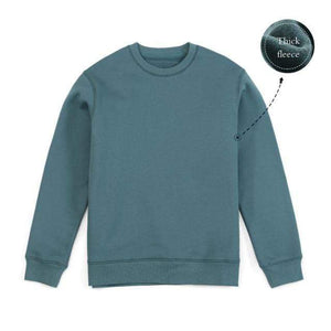 Planet Gates deep sea green thick / L Spring Winter New Hoodies Men Texture Cotton-Blend Jersey Sweatshirt Basic Jogger O-Neck Plus Size Hoodie SJ110755