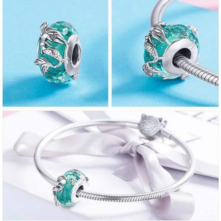 Planet Gates Deep Sea Mermaid Beads Authentic 925 Sterling Silver Beads Making Fashion Jewelry Gift For Women Engagement BKC1154