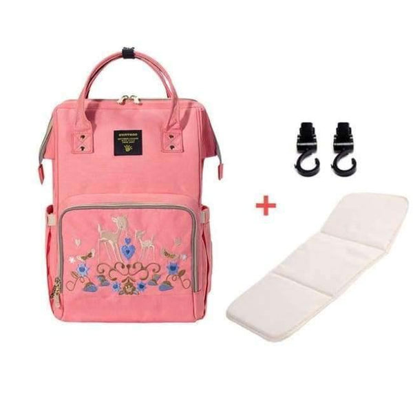 Planet Gates Deer orange H / China Fashion  Maternity Diaper Bag Large Nursing Bag Travel Backpack Designer Stroller Baby Bag Baby Care Nappy Backpack