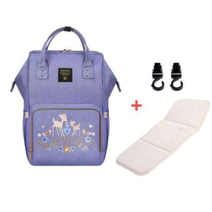 Planet Gates Deer purple H / China Fashion  Maternity Diaper Bag Large Nursing Bag Travel Backpack Designer Stroller Baby Bag Baby Care Nappy Backpack