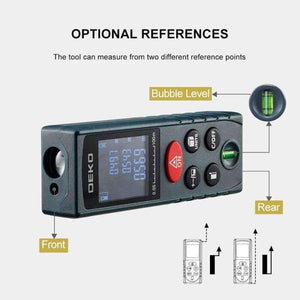 Planet Gates DEKO LRD110 Handheld Laser Distance Meter 40M 60M 80M 100M Mini Laser Rangefinder Laser Tape Range Finder Diastimeter Measure