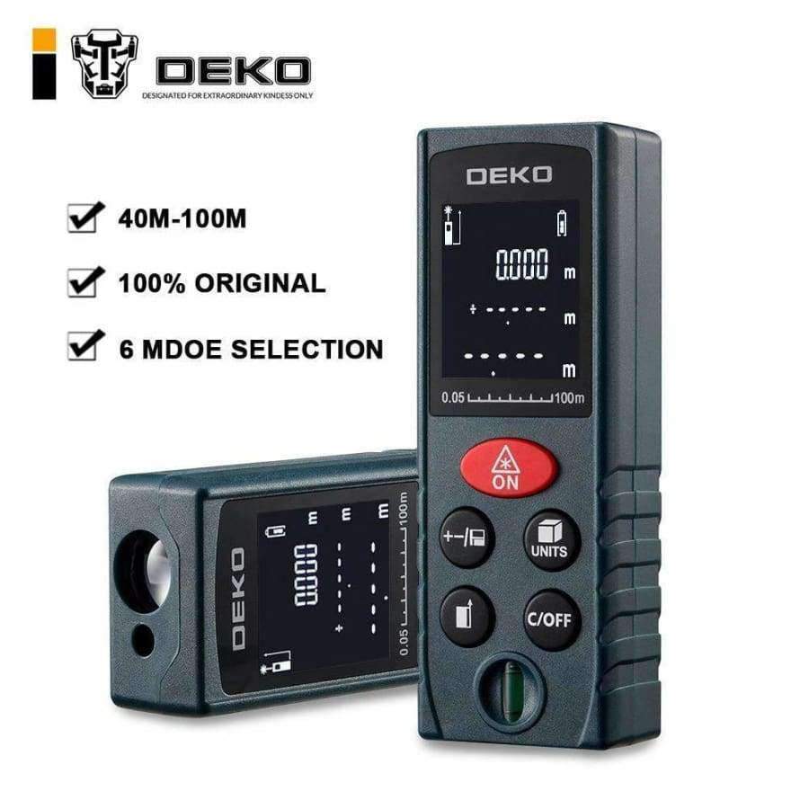 Planet Gates DEKO LRD110 Handheld Laser Distance Meter 40M 60M 80M 100M Mini Laser Rangefinder Laser Tape Range Finder Diastimeter Measure