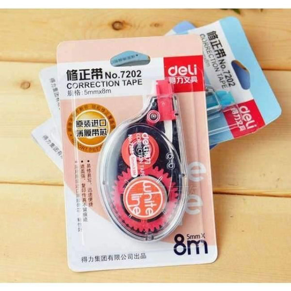 Planet Gates DELI 7202 X 1pc Correction Tape Material Escolar Stationery Office School Supplies Papelaria correction tape for student