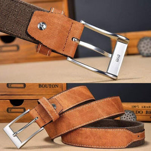 Denim Belt For Jeans Men Casual Canvas Designer Belts High Quality 3.5 CM Width Patchwork Strap Drop Shipping