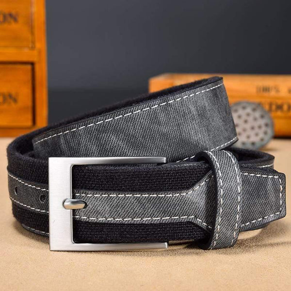 Denim Belt For Jeans Men Casual Canvas Designer Belts High Quality 3.5 CM Width Patchwork Strap Drop Shipping