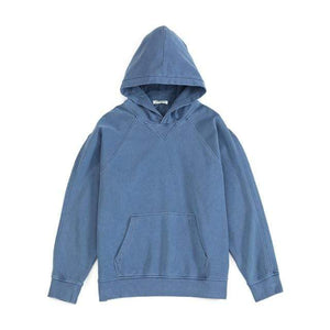 Planet Gates denim blue / XXXL Winter New Garment Dyed Loose Hoodies Men Retro Sweatshirts Vintage Raglan sleeves Jogger Tracksuits