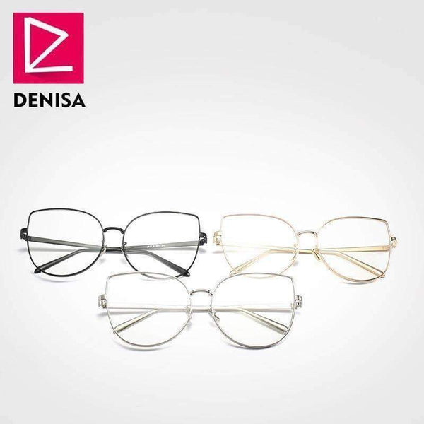 Planet Gates DENISA Spectacle Frame Clear Lens Cat Eye Glasses Ladies Vintage Cat Women Eyewear Optical Frames okulary des lunettes J817