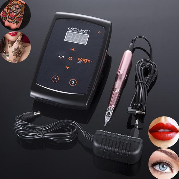 Planet Gates Dermografo Digital Swiss Permanent Makeup Machine Eyebrow Lip Tattoo Machine With Strong Quiet Motor Supply Maquina De Tatuagem